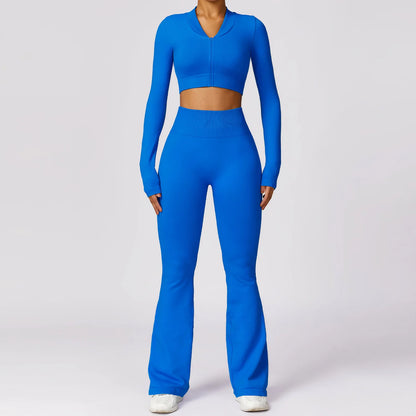 2pc Flared Tracksuit Workout Set