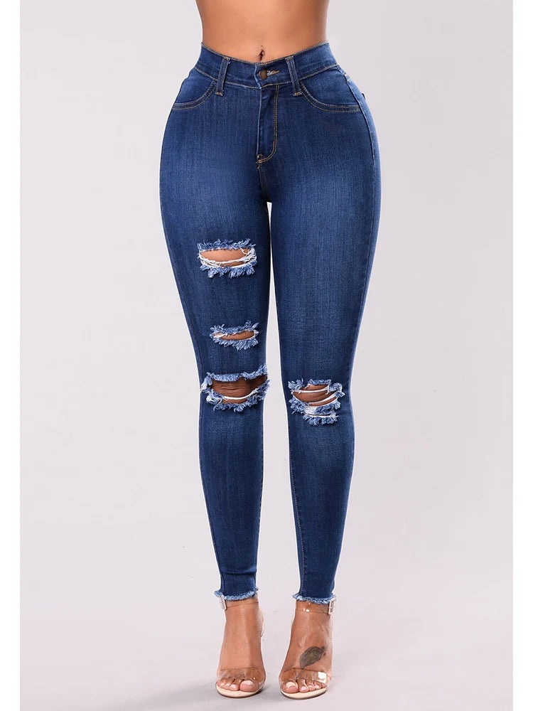 Original Denim Skinny Ripped Jeans