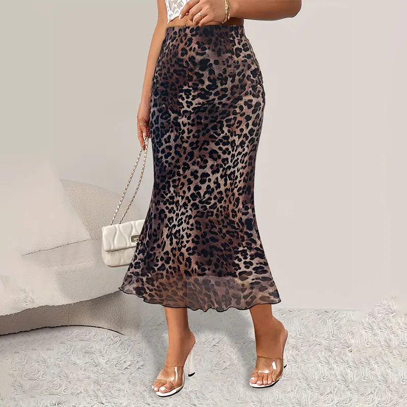 Raven Cheetah Print Skirt