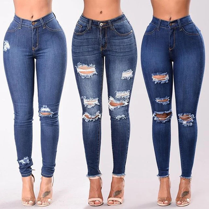 Original Denim Skinny Ripped Jeans