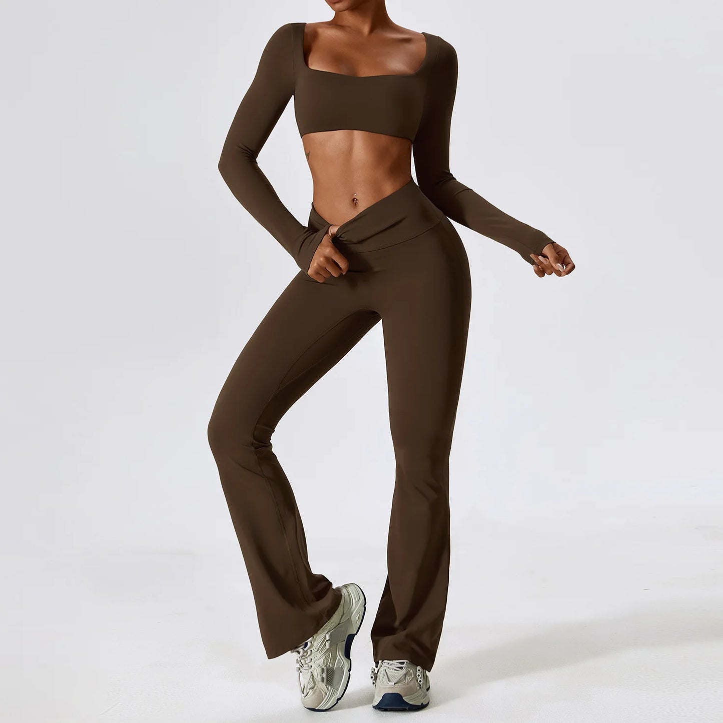 Long Sleeve 2pc Yoga Set