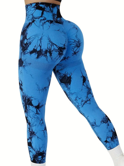 Tie-Dye High-Waist Yoga Pants