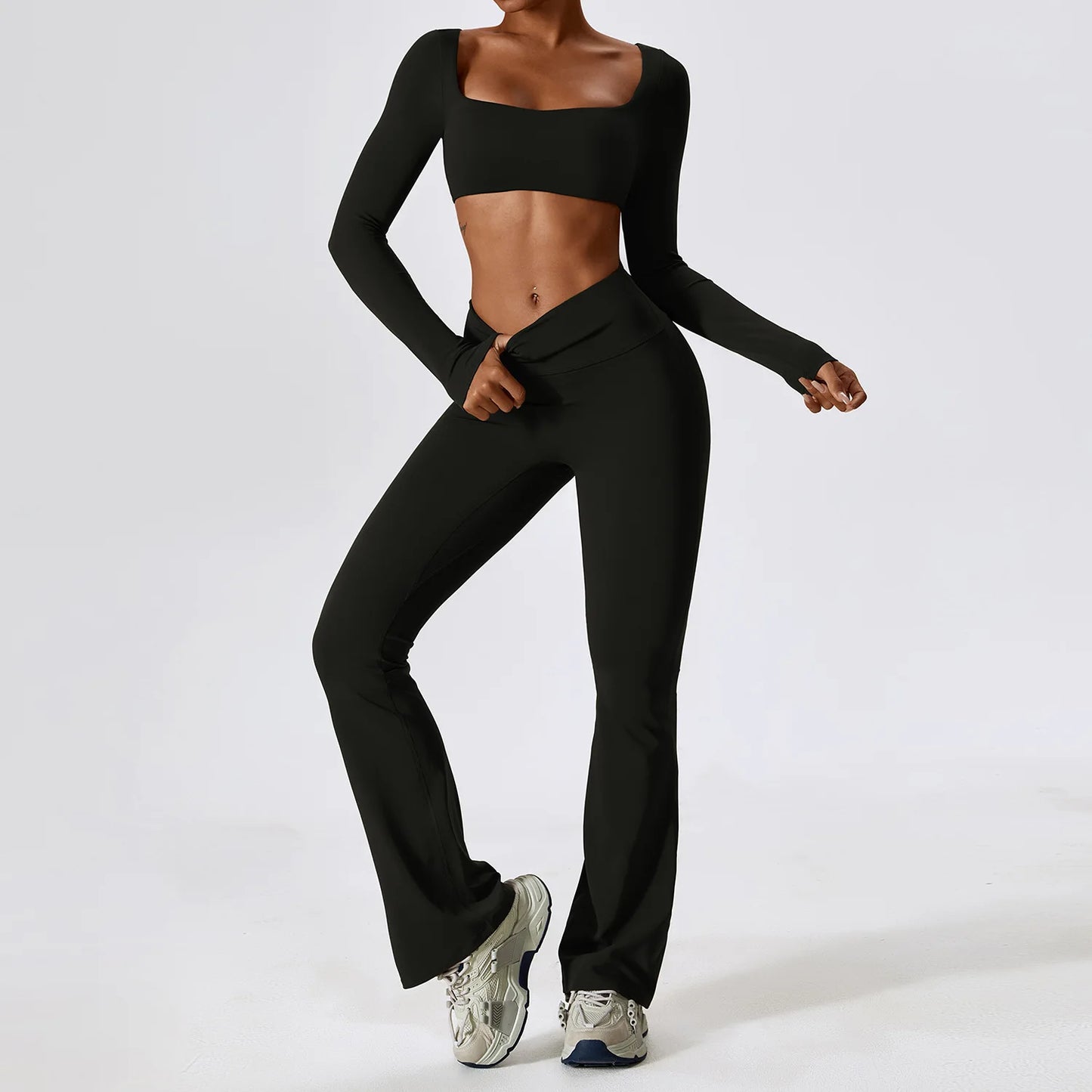 Long Sleeve 2pc Yoga Set