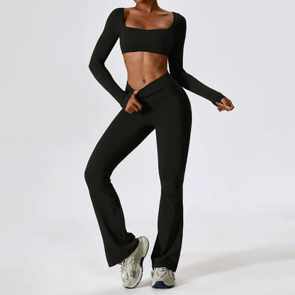 Long Sleeve 2pc Yoga Set