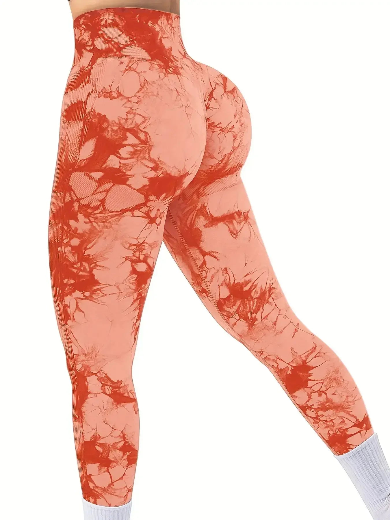 Tie-Dye High-Waist Yoga Pants