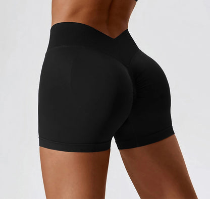 V-Back Scrunch Yoga Shorts