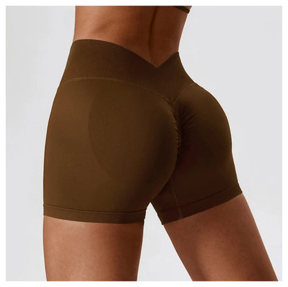 V-Back Scrunch Yoga Shorts