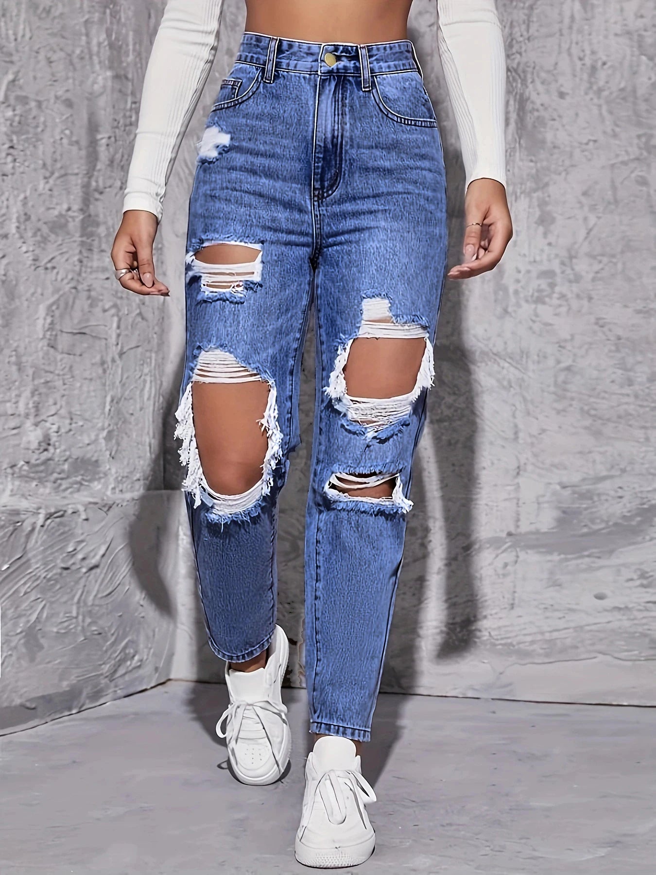 American Retro Distressed Jeans