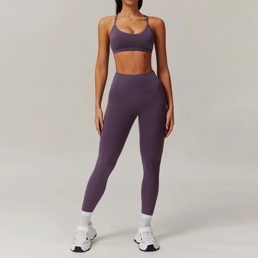 2pcs Yoga Set - Sports Bra + Leggings