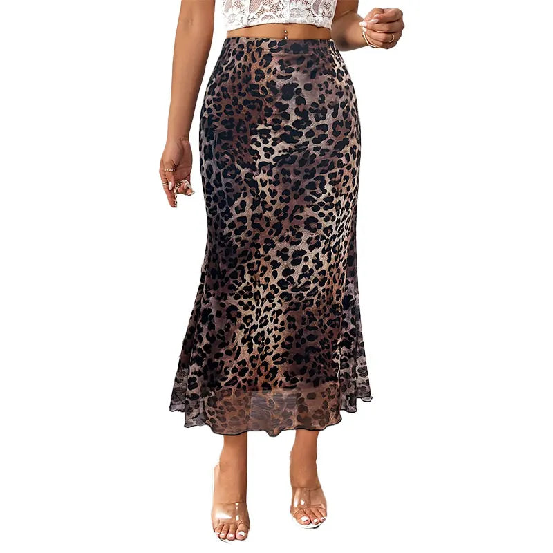 Raven Cheetah Print Skirt