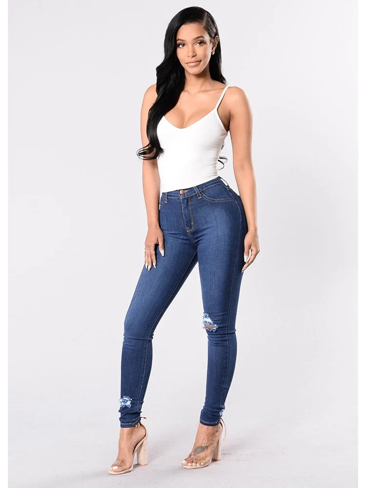 Original Denim Skinny Ripped Jeans