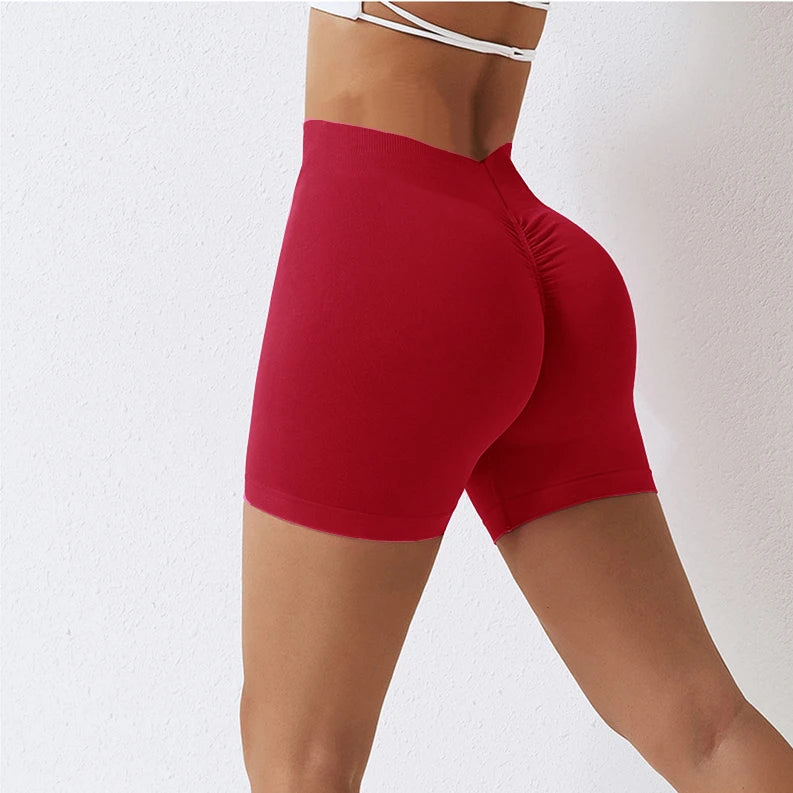 V-Back Seamless Yoga Shorts