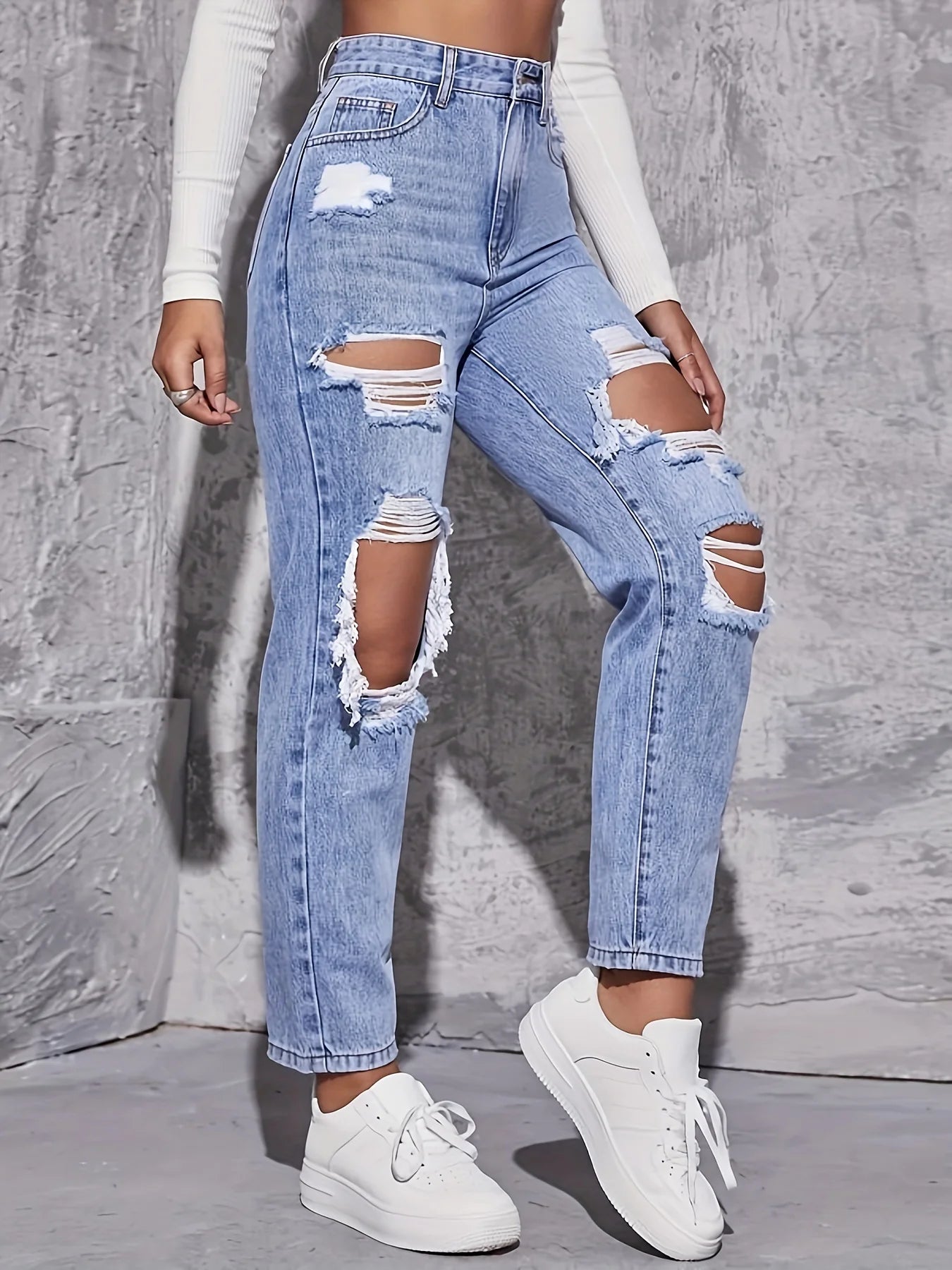 American Retro Distressed Jeans