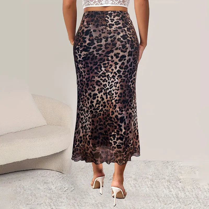 Raven Cheetah Print Skirt