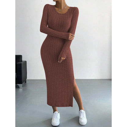 Long Sleeve Knitted Dress