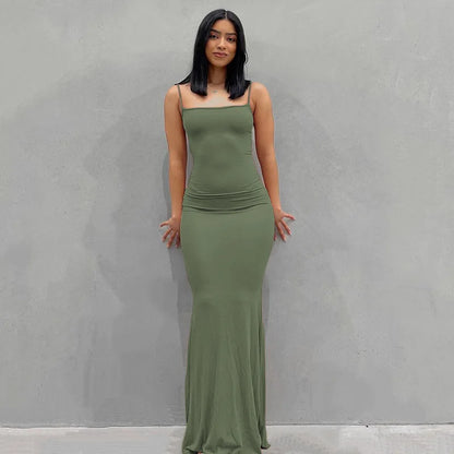 Amara Satin Maxi Dress